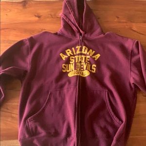 ASU front Zipper down 2XL sweatshirt FOOTBALL